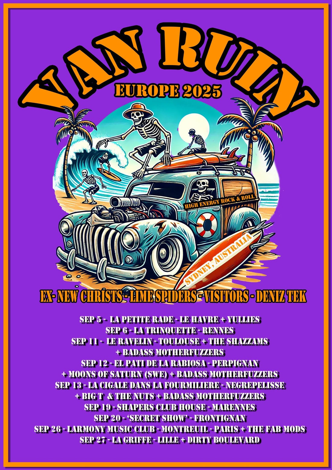 Van Ruin announce Europe shows and debut album